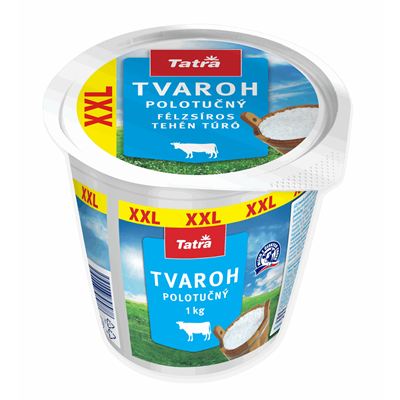 Polotučný tvaroh 3,5% tuku 1x1kg Tatra