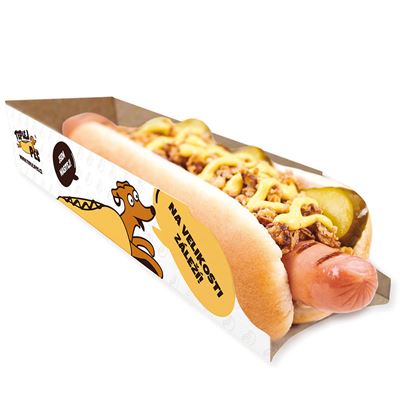 Hot-dog krabička malá 1x100ks Teplej pes