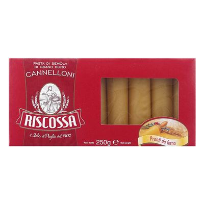 Cannelloni semolinové velké trubky na plnění 1x250g Riscossa