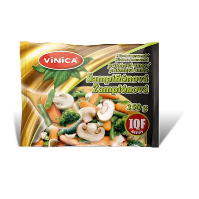 Přílohová zeleninová směs se žampiony mražená 20x350g Vinica