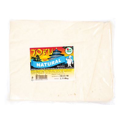 Tofu bílé natural chlazené blok 1xcca2kg Sunfood
