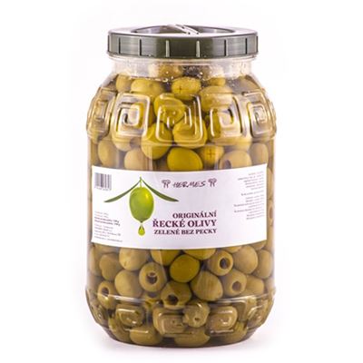 Olivy zelené řecké bez pecky 1x3kg Hermes