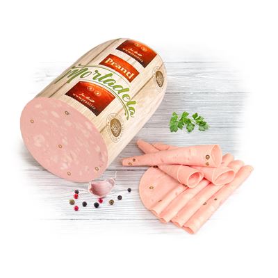 Mortadella se zeleným pepřem 85% 1xcca 3,5kg Prantl