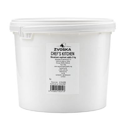 Vepřové sádlo škvařené chlazené 1x5kg Zvoska Chef's Kitchen
