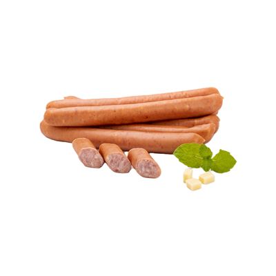 Hot dog párek sýrový 80% mražený 10x60g Zvoska