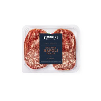 Salame Napoli Dolce plátky chlazené 1x500g Simonini