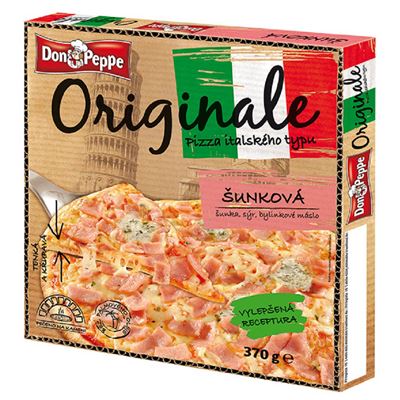 Pizza Originale Šunková mražená 6x370g DonPeppe