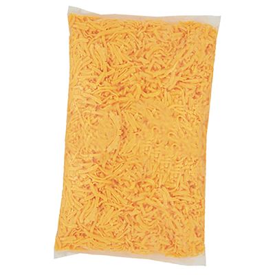 Cheddar oranžový sýr 50% PL strouhaný chlazený 1x1kg Milkpoll