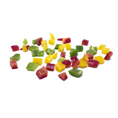 Paprika tří barev kostičky mražené 1x2,5kg Vinica