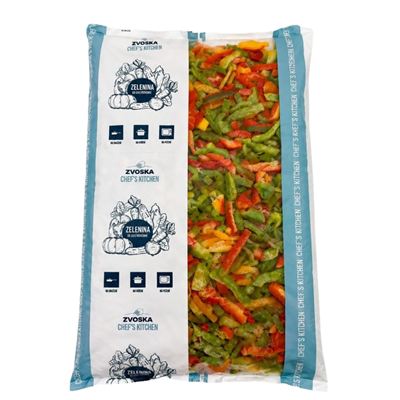 Paprika tří barev řezy mražené 1x2,5kg Zvoska Chef's Kitchen Zvoska Chef's Kitchen 501048 2