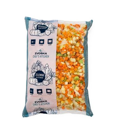 Polévková zeleninová směs tradiční mražená 1x2,5kg Zvoska Chef's Kitchen Zvoska Chef's Kitchen 501091 2