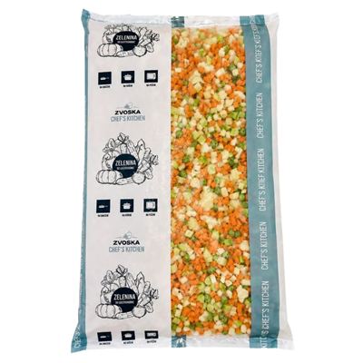 Jemná polévková směs 6x6mm mražená 1x2,5kg Zvoska Chef's Kitchen Zvoska Chef's Kitchen 501191 2