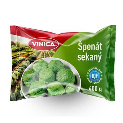Špenát sekaný porce mražený 20x400g Vinica