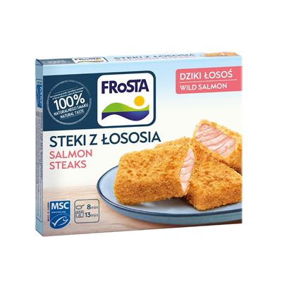 Lososové steaky obalované mražené 10x200g Frosta