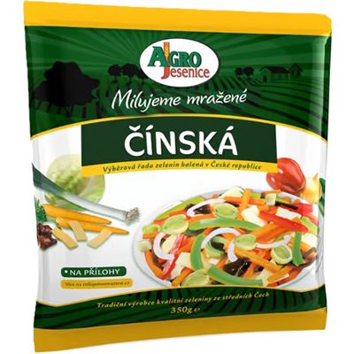 Čínská zeleninová směs mražená 20x350g Agro Jesenice