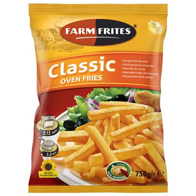 Hranolky do trouby (Oven Fries) mražené 12x750g FarmFrites