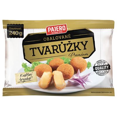Obalované tvarůžky mražené 20x240g Pajero