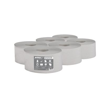 Toaletní papír jumbo šedý natural průměr 19cm 1x6ks PrimaSoft