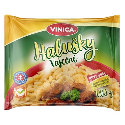 Vaječné halušky mražené 10x1kg Vinica