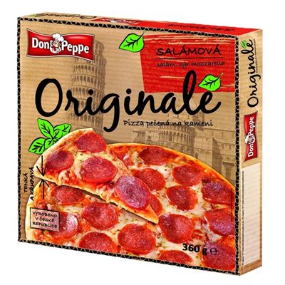 Pizza Originale Salámová mražená 6x360g Don Peppe