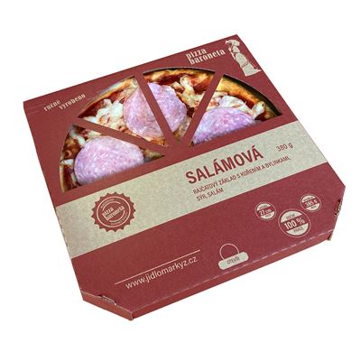 Pizza salámová mražená 10x380g Baroneta