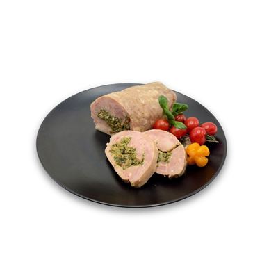 Kuřecí roláda se špenátem a sušenými rajčaty sous-vide chlazená 1x1kg Zvoska Chef's Kitchen