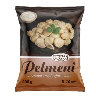 Pelmeně plněné hovězím a vepřovým masem mražené 12x400g Povar