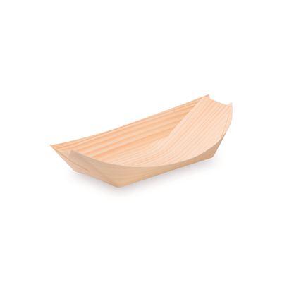 Fingerfoof miska lodička 16,5x8,5cm dřevěná 1x100ks Wimex