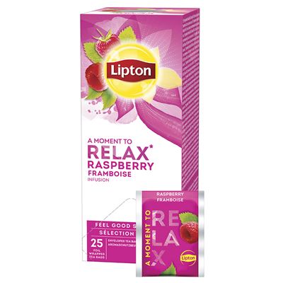 Lipton Relax Malina Ovocný čaj (Raspberry) 25x2,5g