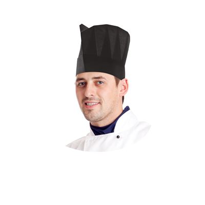 Kuchařská čepice (PAP) černá 1x10ks Wimex