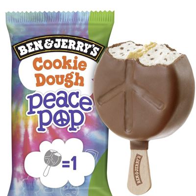 Cookie Dough Peace Peace Pop zmrzlina impuls 20x80ml Ben & Jerry's