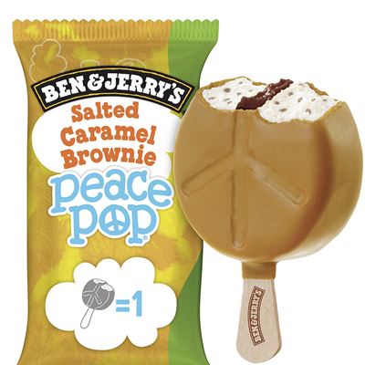 Salted Caramel Brownie Peace Pop zmrzlina impuls 20x80ml Ben & Jerry's