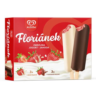 Floriánek zmrzlina v kakaové a bílé polevě multipack 8x(6x45ml)