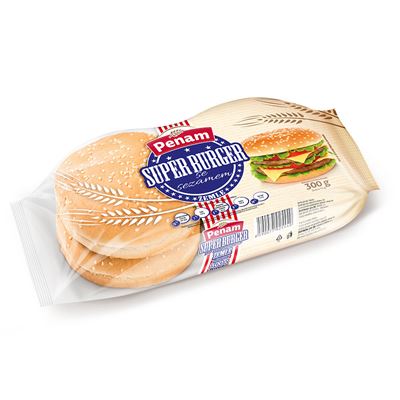 Hamburgerová bulka se sezamem 7x(4x75g) Penam