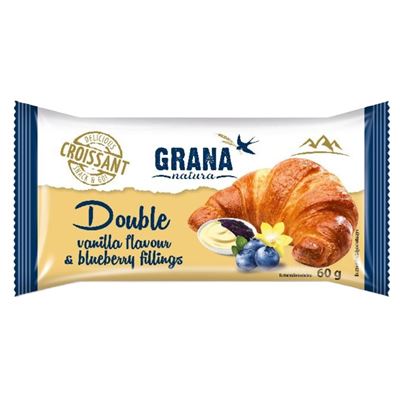 Croissant vanilka-borůvka 30x60g Grana