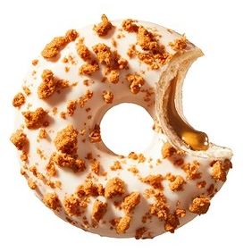 Donut světlý s náplní Lotus Biscoff mražený 48x70g La Lorraine