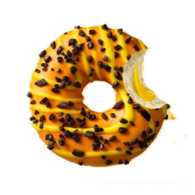 Donut s náplní maracuja a čokládovým posypem mražený 48x75g La Lorraine