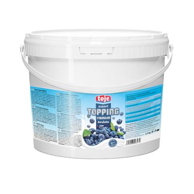 Borůvkový topping s kousky ovoce premium 1x3,5kg Toje