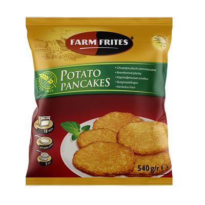 Bramborové placky (Potato Pancakes) mražené 12x540g FarmFrites