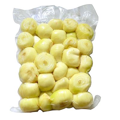 Cibule žlutá loupaná celá vakuovaná chlazená 1x5kg