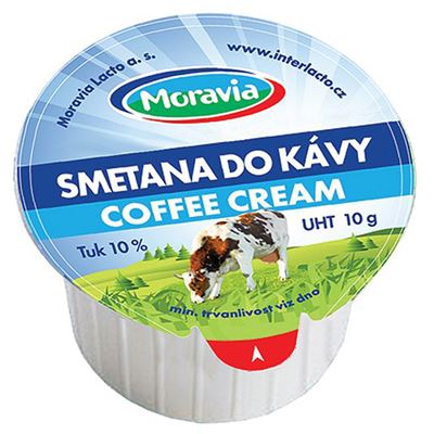 Smetana do kávy porce 10% 120x10g Moravia
