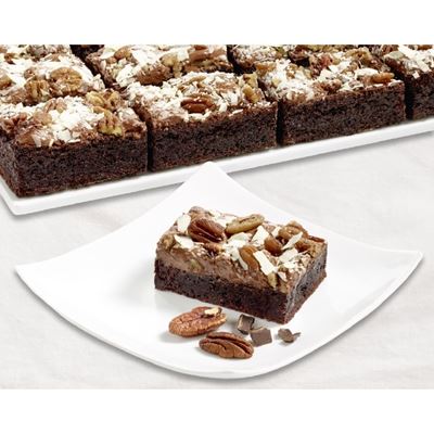 Brownies čokoládové řezy s pekanovými ořechy mražené 1x1000g Erlenbacher