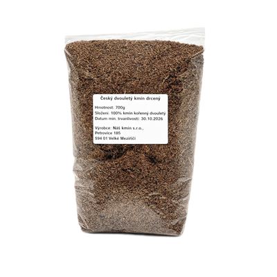 Kmín drcený dvouletý český 1x700g Mlýn Petráveč