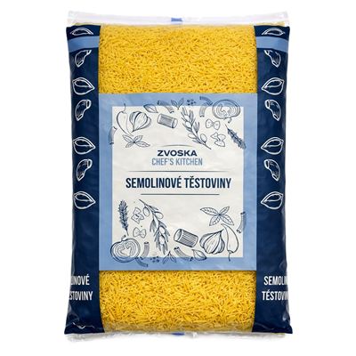 Vlasové nudle semolinové 1x5kg Zvoska Chef's Kitchen