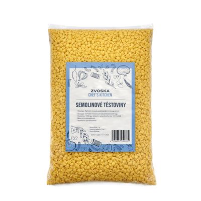 Mušličky těstoviny semolinové 1x5kg Zvoska Chef's Kitchen