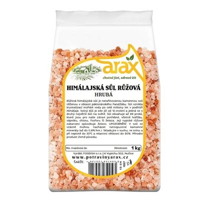 Sůl Himalájská růžová hrubá 10x1kg Arax