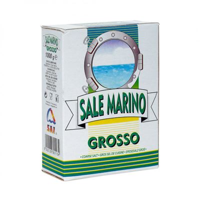 Sůl jedlá hrubá mořská Grosso 1x1kg Sale Marino