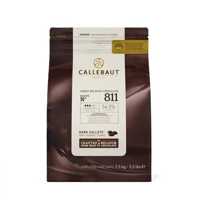 Čokoláda hořká 54,5% čočky 1x2,5kg Callebaut