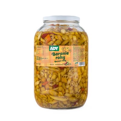 Paprika beraní rohy krájené sterilované S4/1 ADY