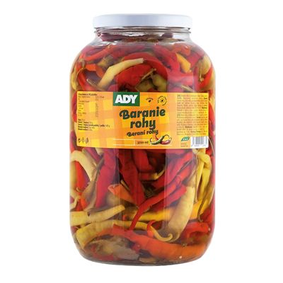 Paprika beraní rohy sterilovaná S4/1 Ady